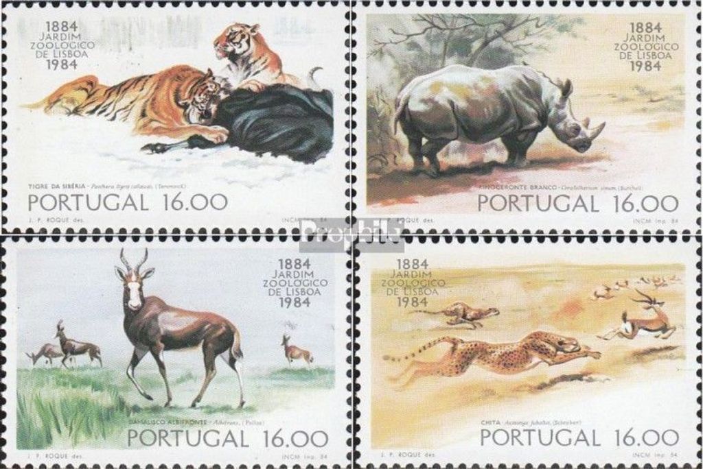 Briefmarken Portugal 1984 Mi 1617-1620 (kompl.Ausg.) Produktbild 
