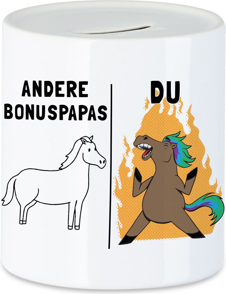 Andere Bonuspapas Du Beutel bester Vater Papa Stiefvater Pferd Geburtstag Vatertag Bonuspapa