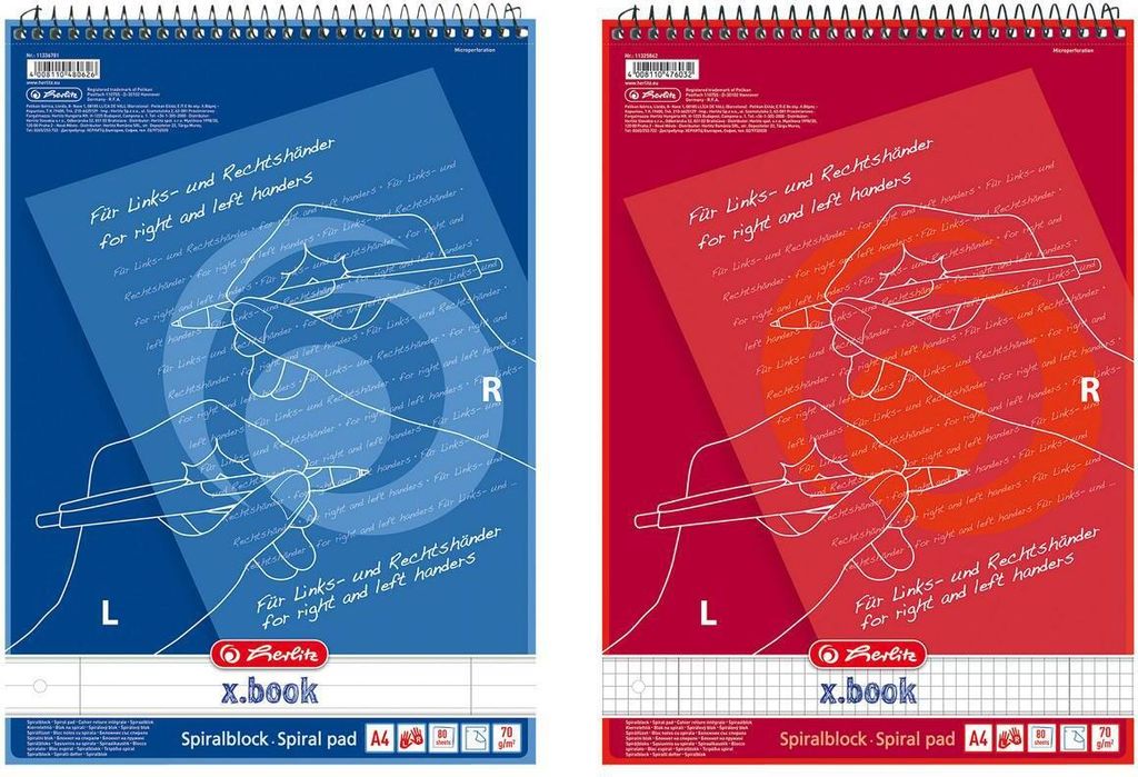 2x Herlitz Collegeblock / DIN A4 / für Rechts & Linkshänder Produktbild 