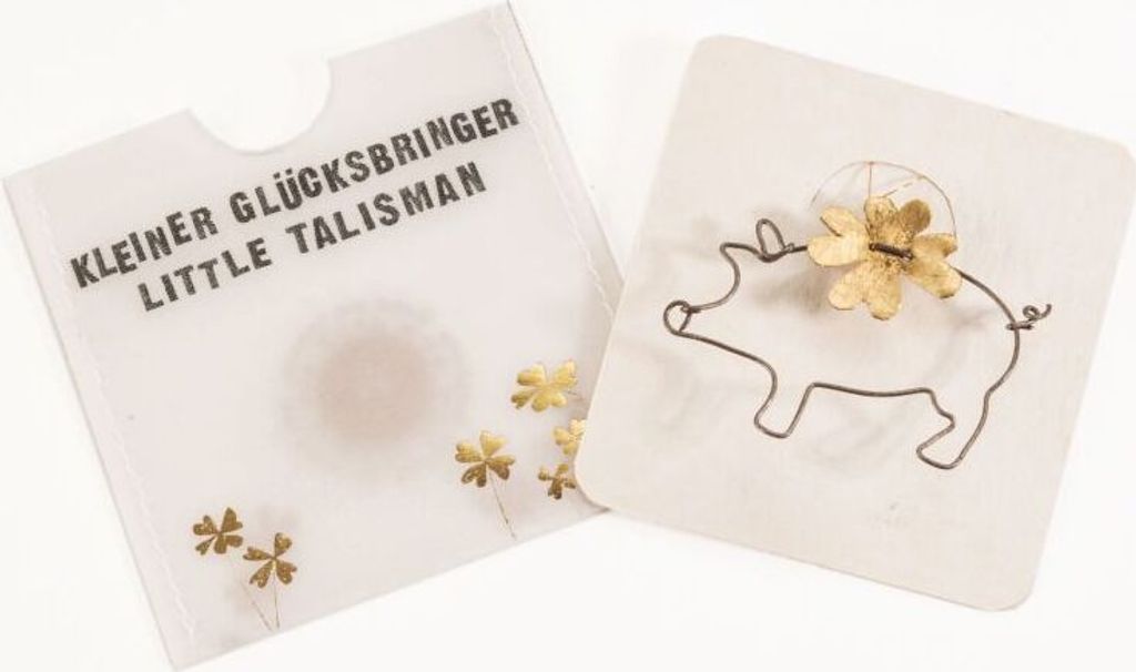 Kleiner Goldglücksbringer "Glücksschwein"