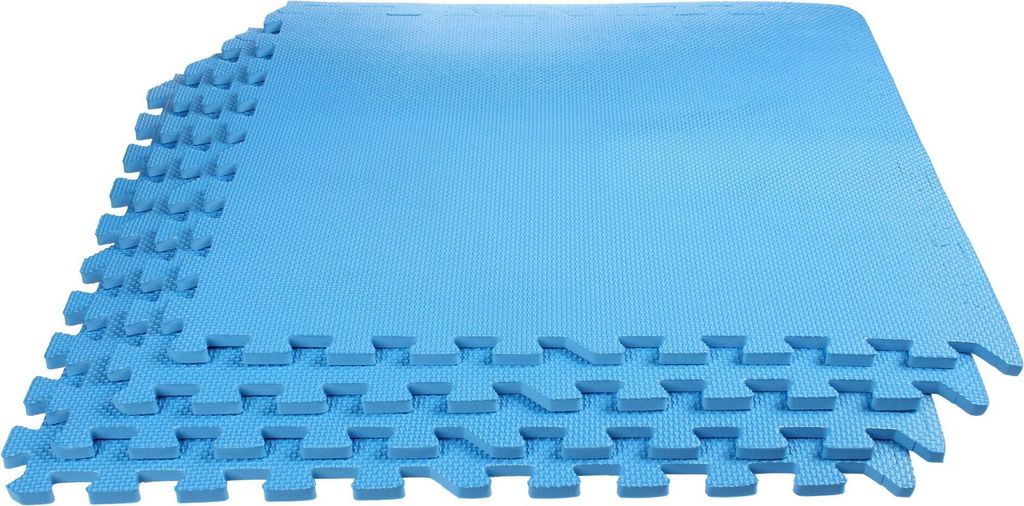 Colored Puzzle fitness podložka modrá, 4 ks Obrázek produktu 