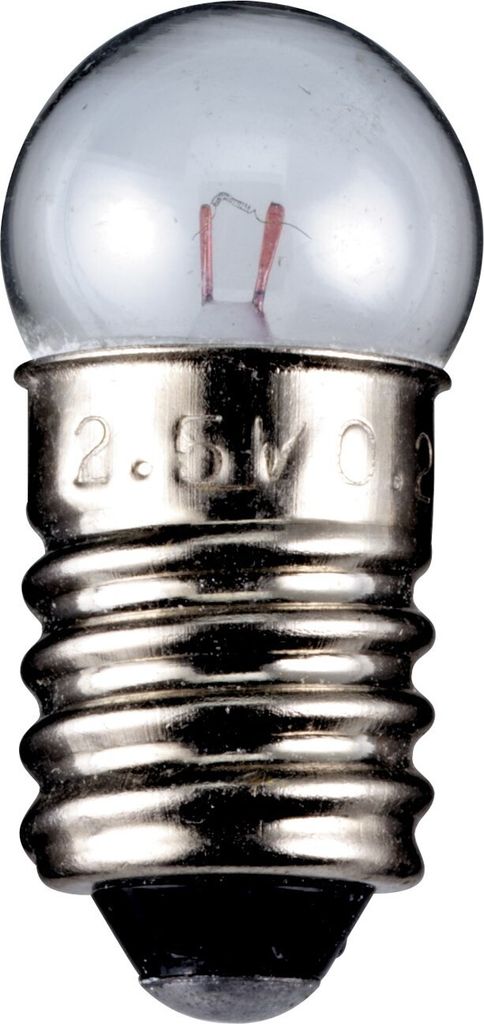 Goobay Kugelförmige Lampe Sockel E10 11,5x24mm 3,5V 0,7W Produktbild 