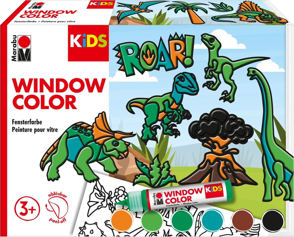 Marabu - Window Color Set - Dinosaurier Produktbild 