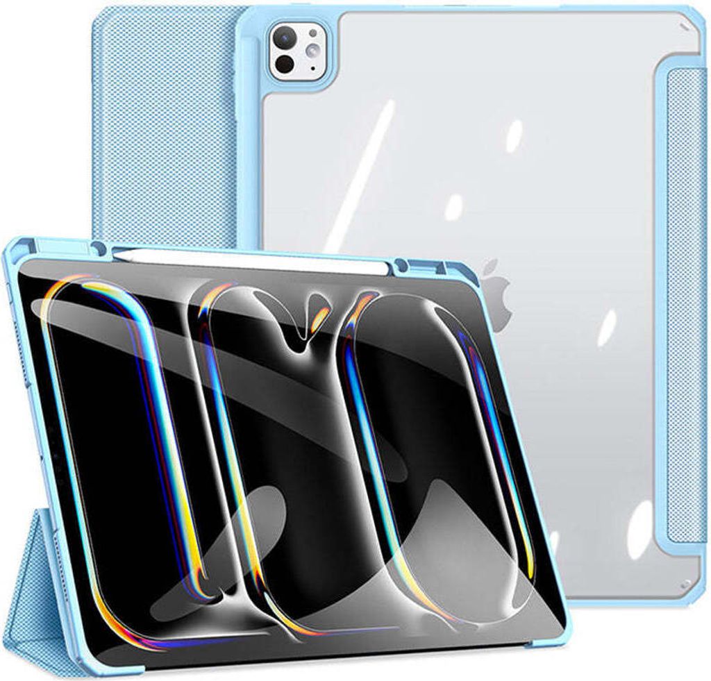 Dux Ducis - Hülle kompatibel mit Apple iPad Pro 13 (2024) - Mit Auto-Wake-Funktion TPU Tablet Case Schutzhülle - Hellblau
