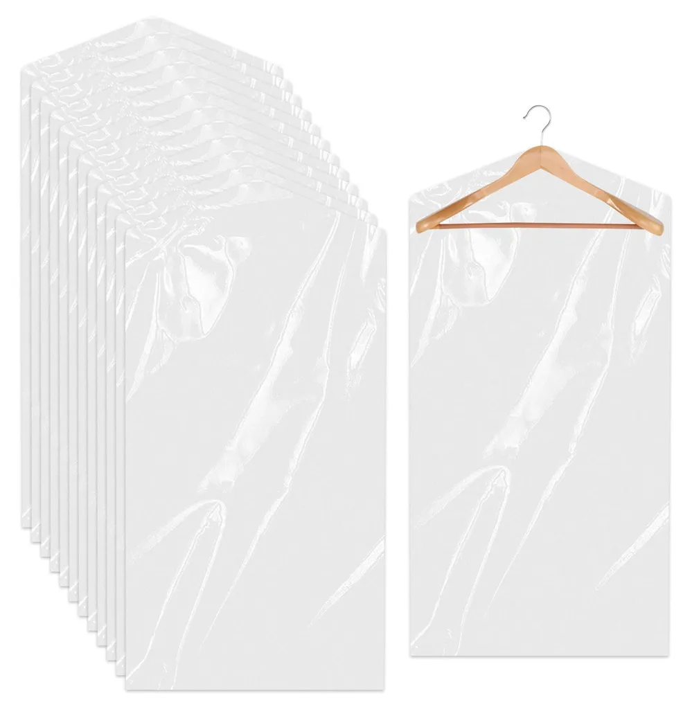 Sacs de protection pour nettoyage à sec costumes et manteaux 20pcs