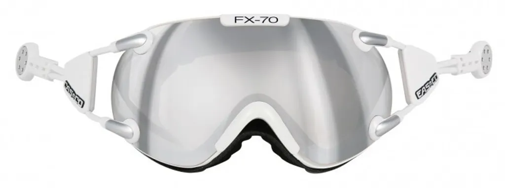 Masque de ski CASCO FX70 Carbonic White Blanc Miroité Taille Standard