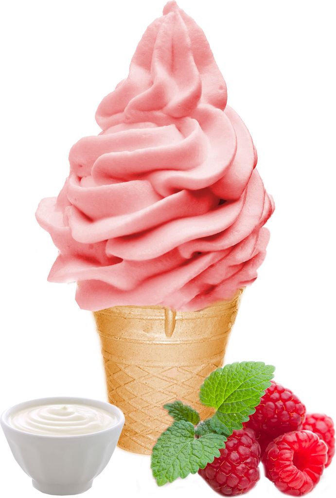 Gino Gelati Joghurt-Himbeere Softeis-Pulver – Cremiges Frucht-Soft-Ice zum Selbermachen (333 g)