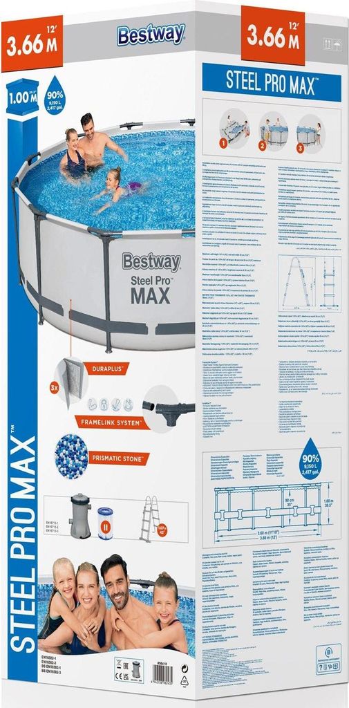 Bazén Steel Pro Max 3,66 x 1 m - 56418 Immagine del prodotto 