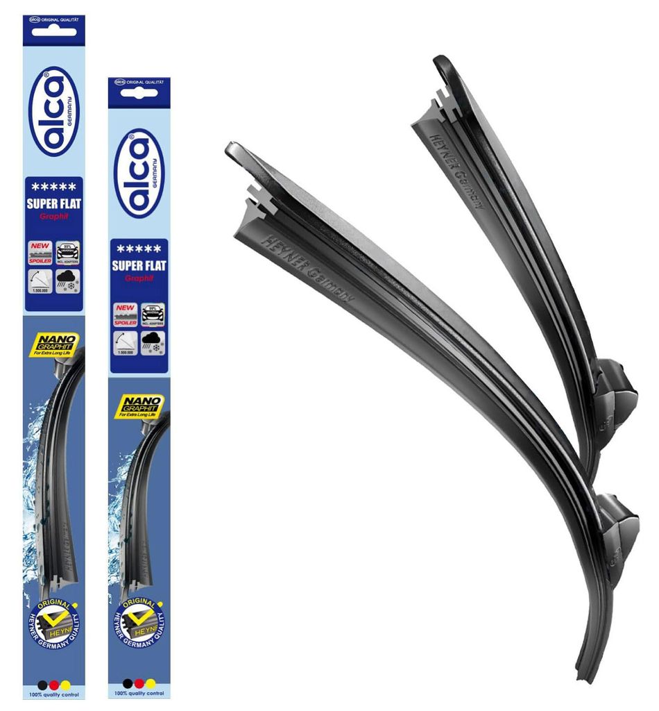 alca Scheibenwischer passend für PROTON PERSONA 400 Hatchback (01.1994 - 02.2008) SUPER FLAT Flachbalkenwischer