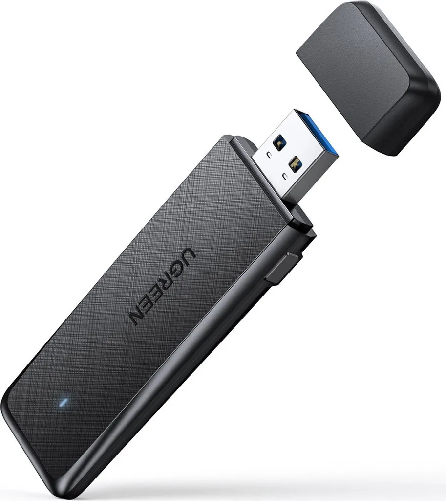 UGREEN Adattatore WiFi AC1300 USB 3.0 Nero | Chiavetta Dual Band 5Ghz