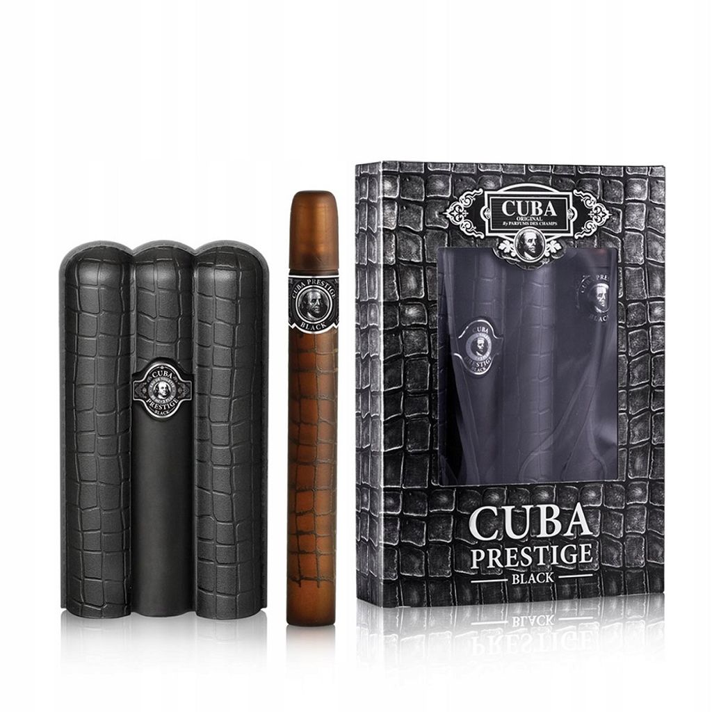 Cuba Herren Prestige Black Eau de Toilette Set, 90ml + 35ml, 2-teilig