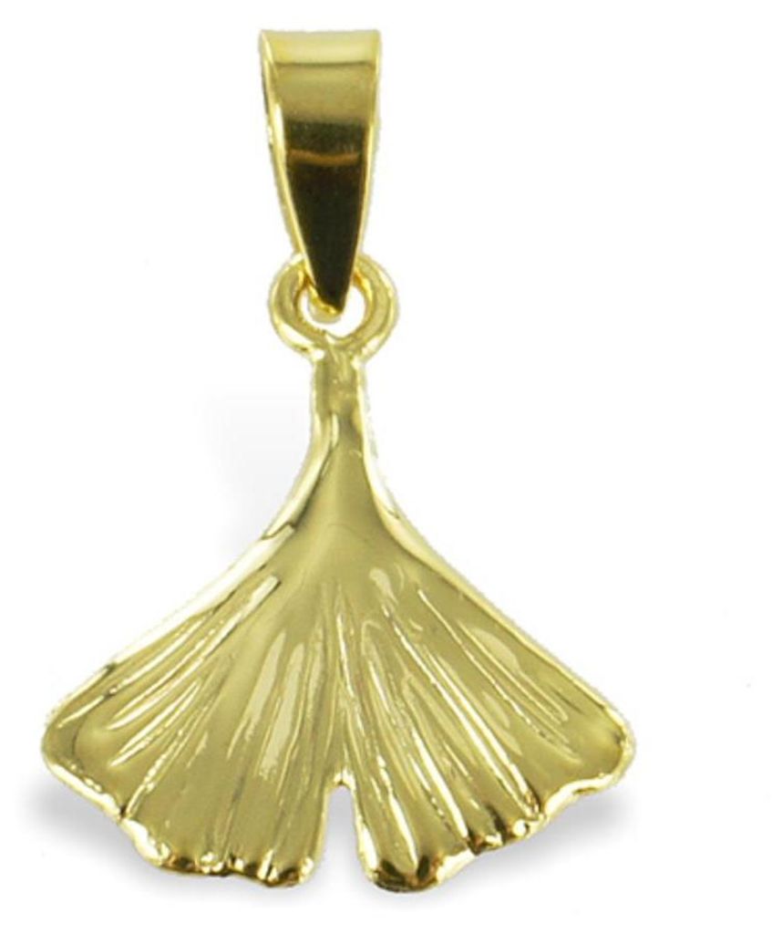 Ginkgoblatt Anhänger Gold 333 Ginkgo Produktbild 