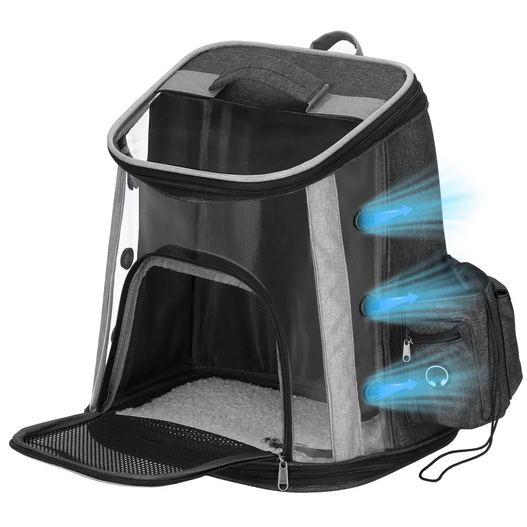 Springos® Transporter per animali domestici Zaino taglia M max. 15 kg Gatti Cani di piccola taglia Conigli - 3