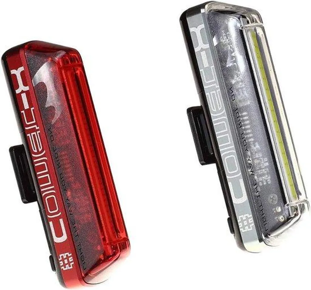 Système d'éclairage vélo rechargeable puissant avec pack avant et arrière