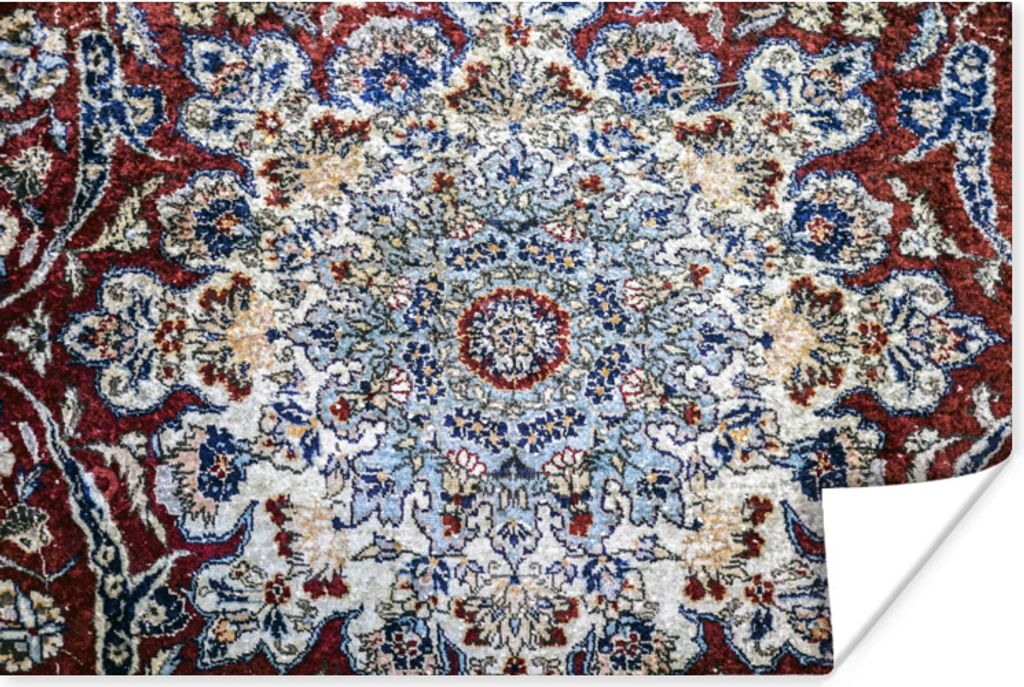 MuchoWow Poster Persische Teppiche - Teppiche - Mandala 60x40 cm - Schlafzimmerdekoration