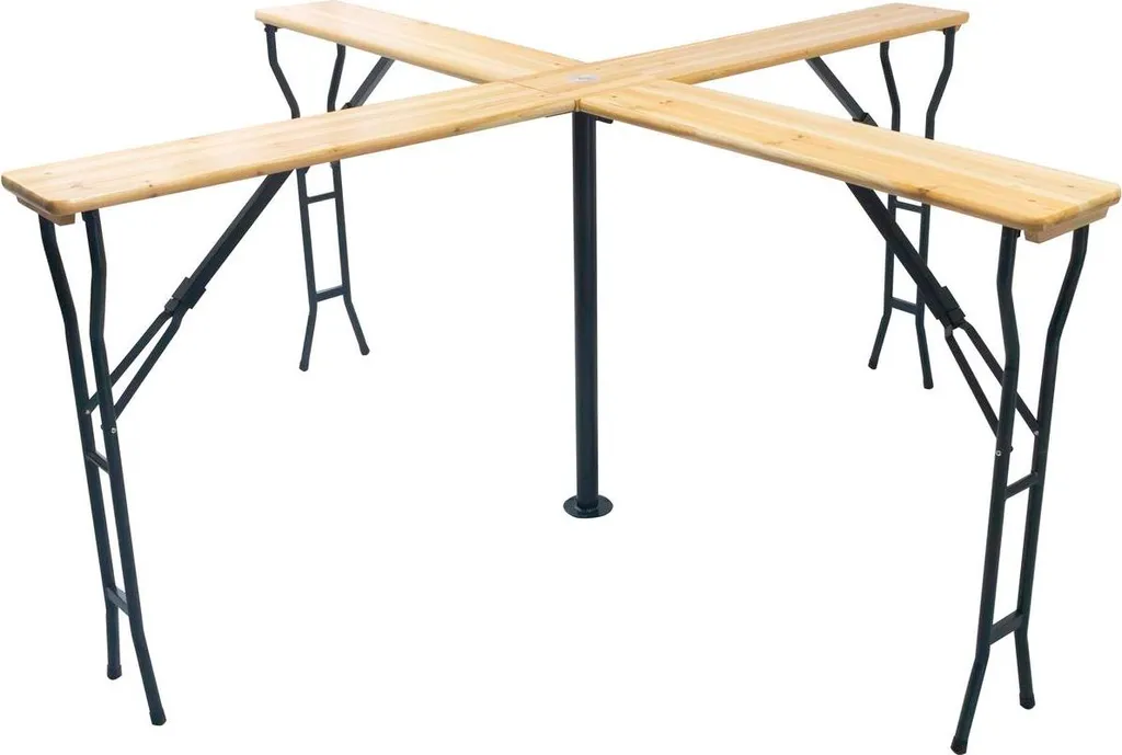 Table pliante bois gain de place : solution stable pour petit jardin