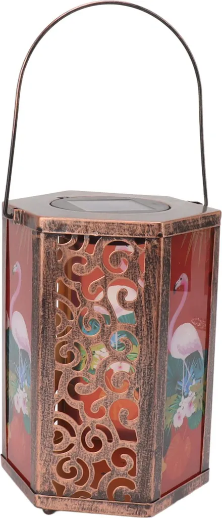 Décoration de Jardin Lumineuse sans Fil : Lanterne LED Étanche Motif Oiseau