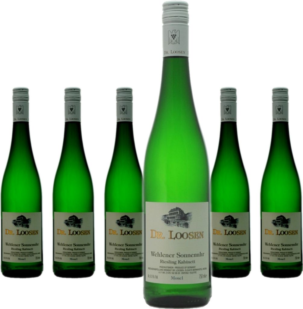 6 x Dr. Loosen Riesling Kabinett Wehlener Sonnenuhr