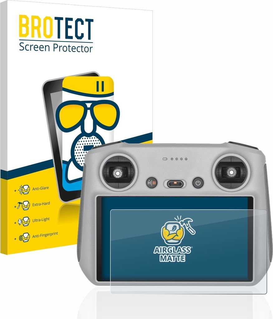 BROTECT Entspiegelungs Schutzglas für DJI RC Controller Schutzfolie Panzer Folie Glas Display Schutz matt