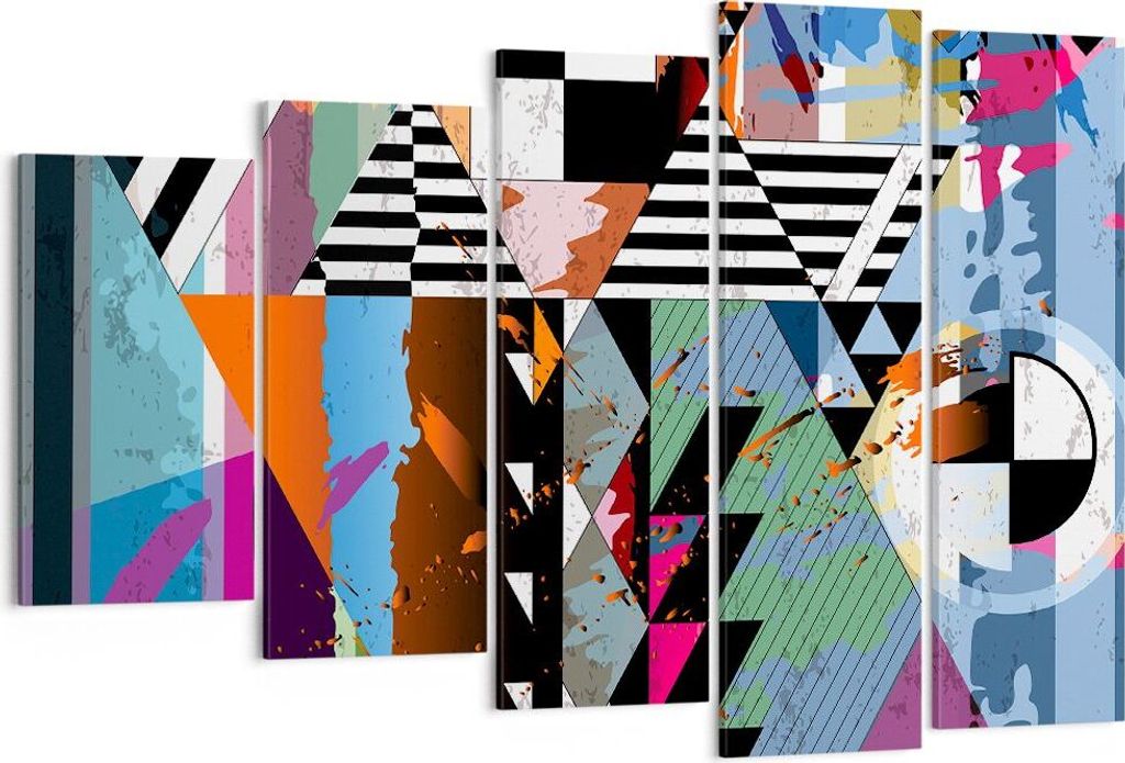 Bild auf Leinwand - Leinwandbild - Abstraktion modern - 150x100cm - Wand Bild - Wanddeko - Leinwanddruck - Bilder - Kunstdruck - Wanddekoration - L...