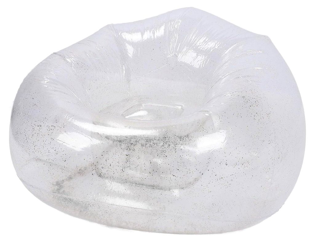 Transparenter, aufblasbarer Couch-Stuhl mit leichtem Design für den Transport zum Pool oder Strand