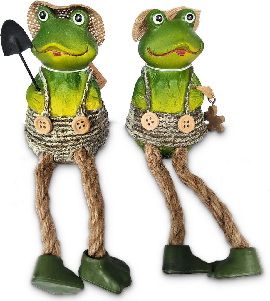 Frösche Kantenhocker 2er Set je 18 cm