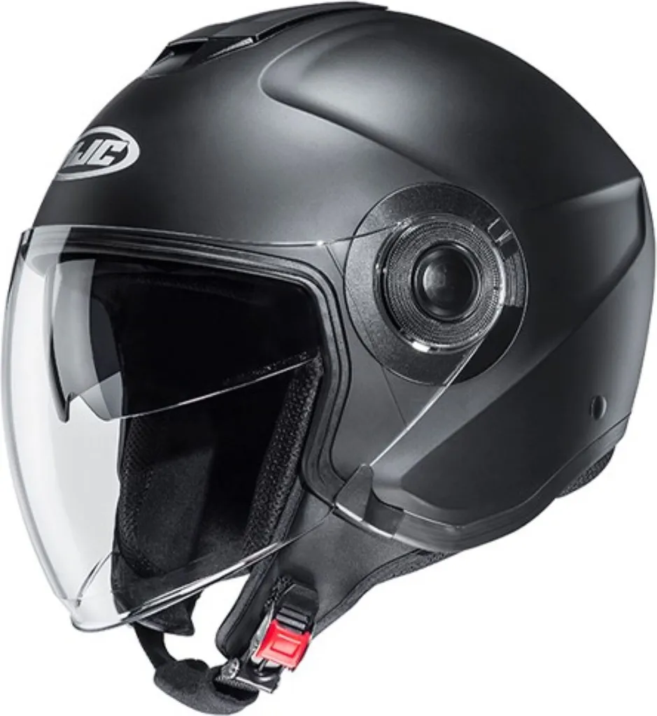 Casque HJC i40N Semi Flat Black SOLSFBLK - Casque Jet Moto Urbain Homologué