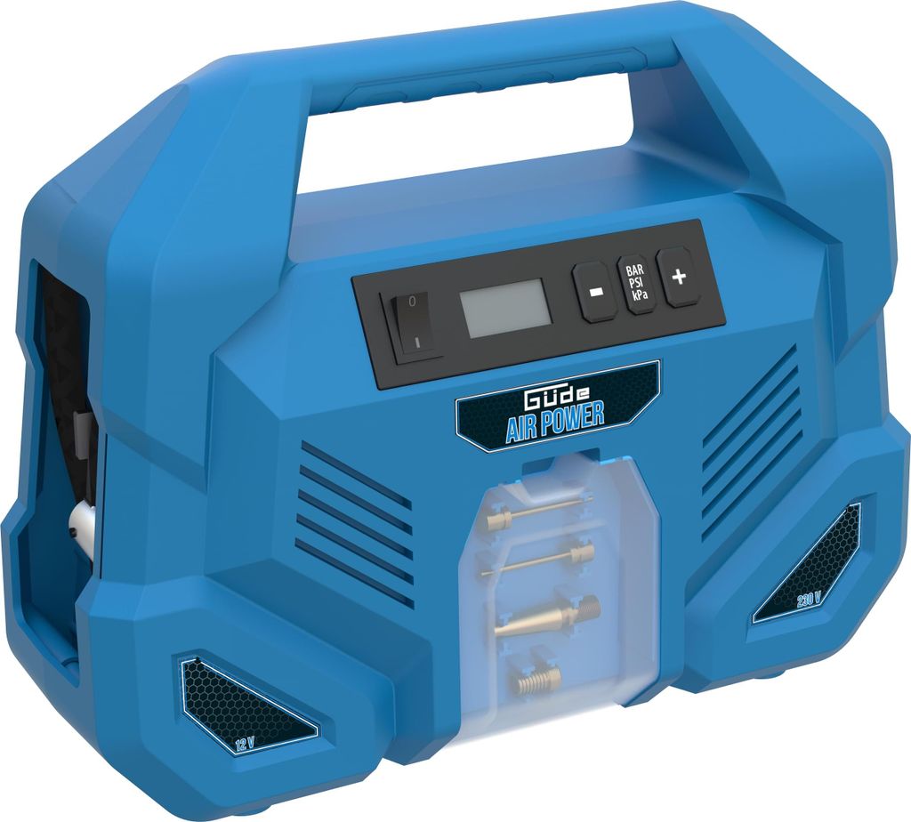 Güde compressor Airpower Dual Drive 12/230V, 5-delig, model Productafbeelding 
