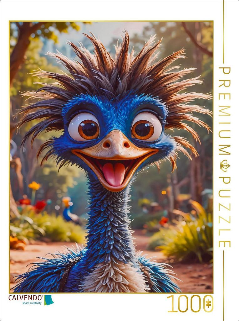 CALVENDO Puzzle Der Kasuar | 1000 Teile Lege-Größe 64x48cm Foto-Puzzle für glückliche Stunden