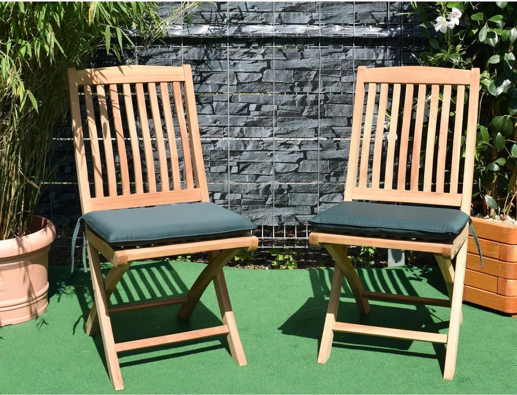 Cuscino Teako Design Ancona Verde 45x38 - Comfort Premium Sedia Teak
