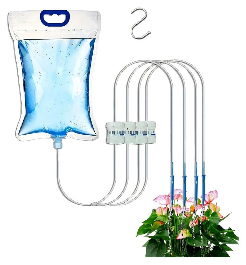 Automatisches Bewässerungssystem für den Außenbereich - Einstellbares Tropfbewässerungssystem für Balkon, Terrasse, Garten und Wohnung