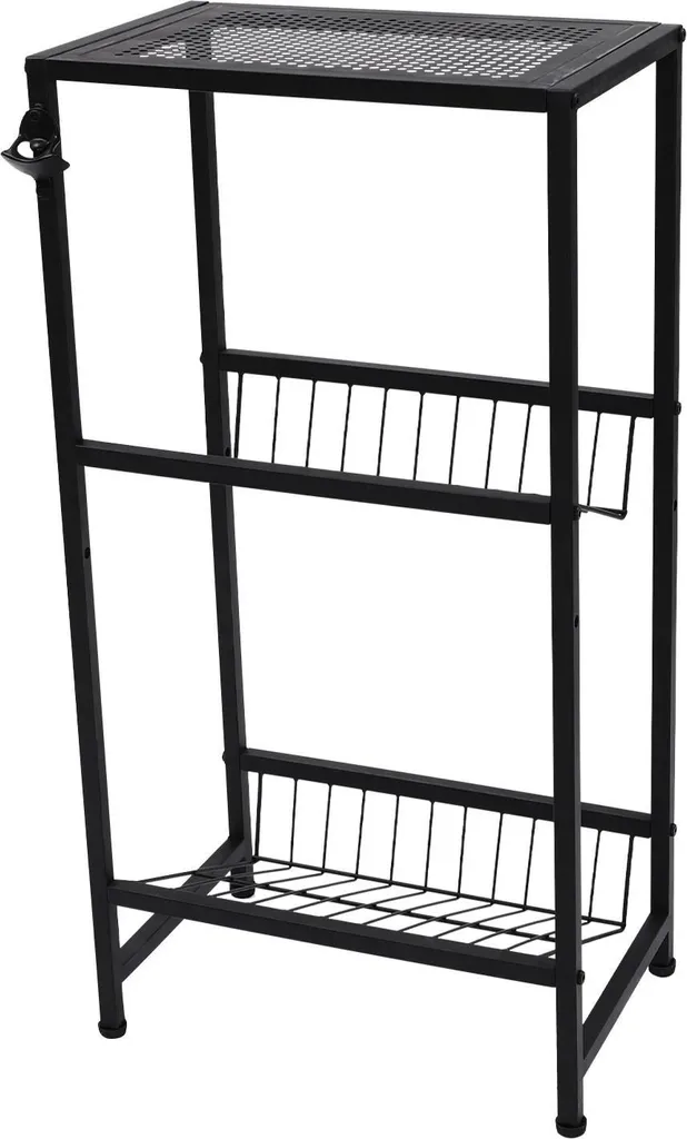 Étagère de rangement caisses de bière et cola - Design noir robuste