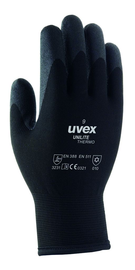 Uvex 6059309, Werkstatthandschuhe, Schwarz, Erwachsener, Produktbild 