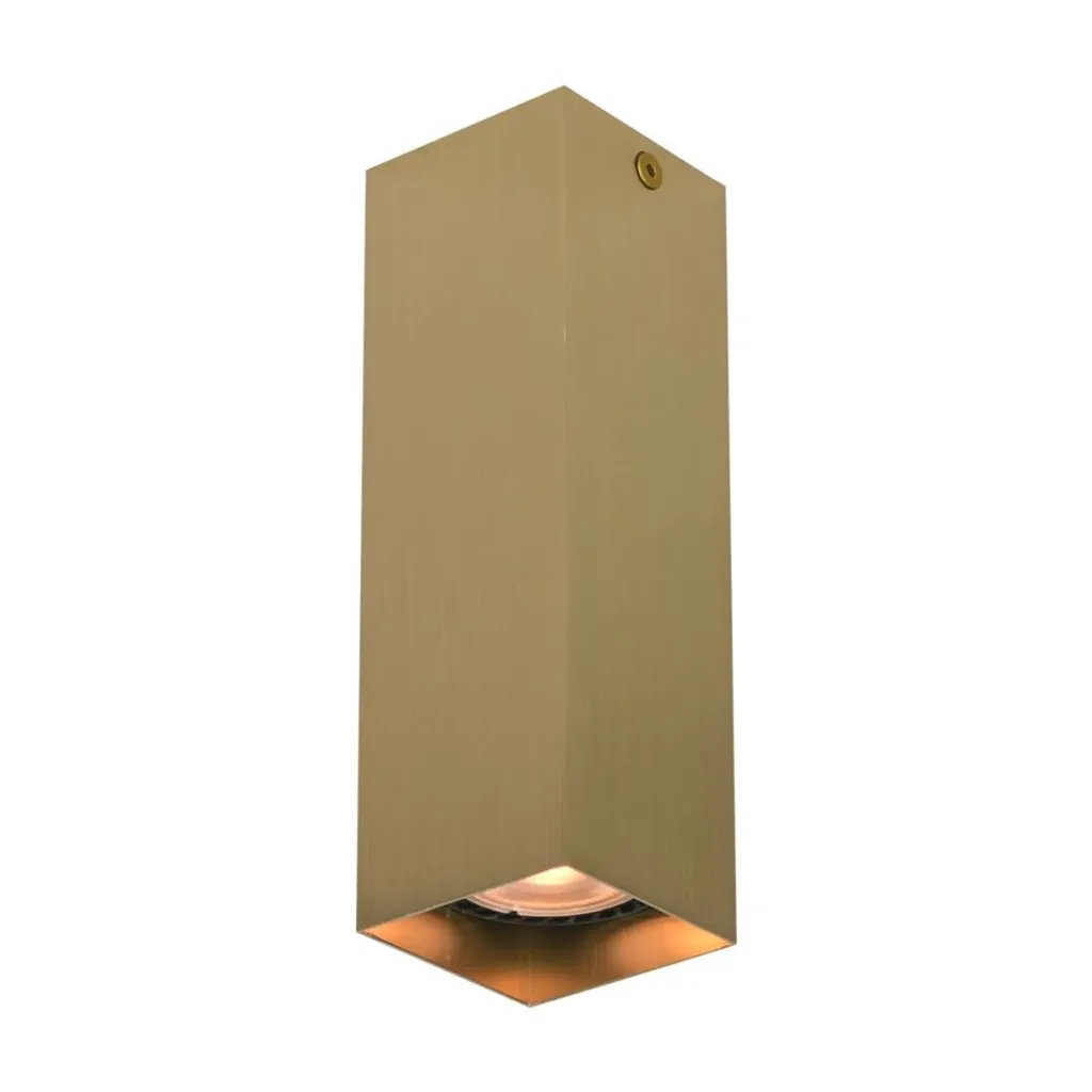 Spot a soffitto moderno oro quadrato 17 cm per soggiorno cucina 1xGU10 10W ANDER Italux