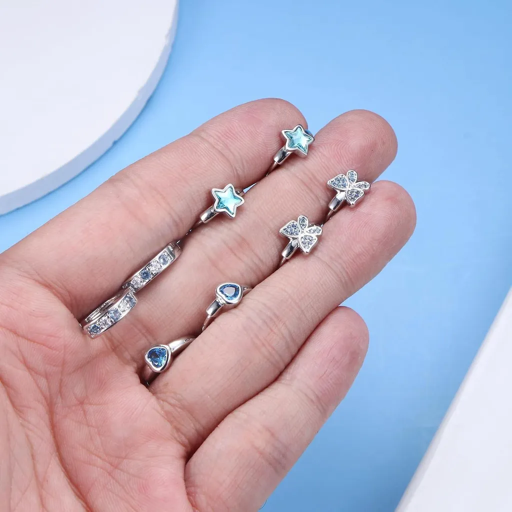 Orecchini A Cerchio In Argento 925 Con Zirconia Cubica - Taglio Rettangolare - Ipoallergenici, Confezione Regalo