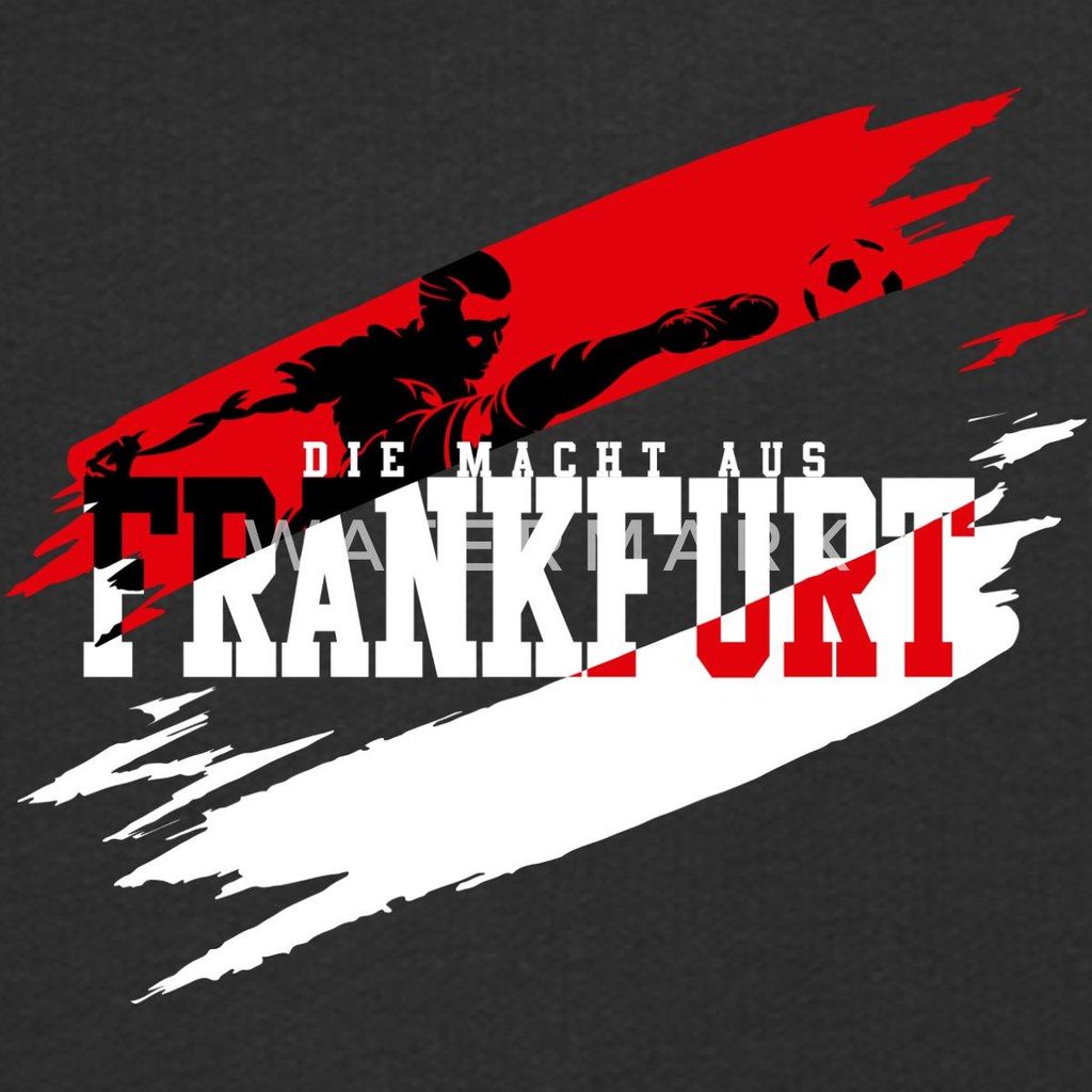 Spreadshirt Die Macht Aus Frankfurt Fußball Fan Kinder Premium Hoodie, 146/152 (10 Jahre), Schwarz