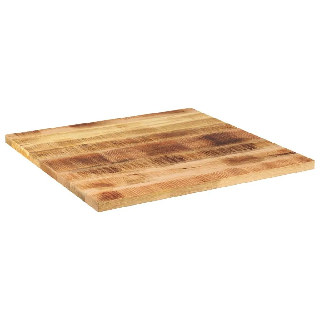 SYFAX Top Tavolo in Mango Grezzo 70x70x3,8 - Ideale per DIY