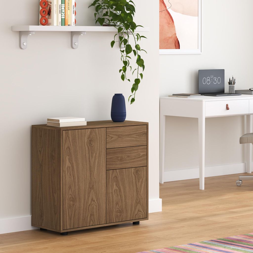 Buffet « Paarl » avec 2 portes et 2 tiroirs, 74 x 79 x 36 Image du produit 