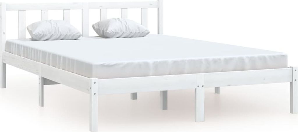 vidaXL Postel z masivu Bílá borovice 120x190 cm Obrázek produktu 