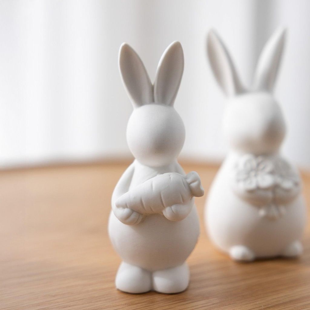 Osterdekoration Hase Harry - weiß Produktbild 