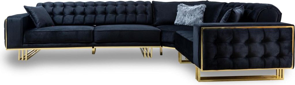 Exclusive Ecksofa Modern L-form Designer Stil Möbel Wohnzimmer Eckgarnitur