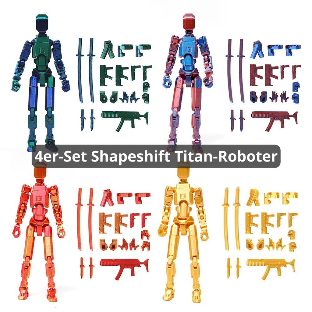 Mehrteiliger, beweglicher Shapeshift Titan‑Roboter Produktbild 