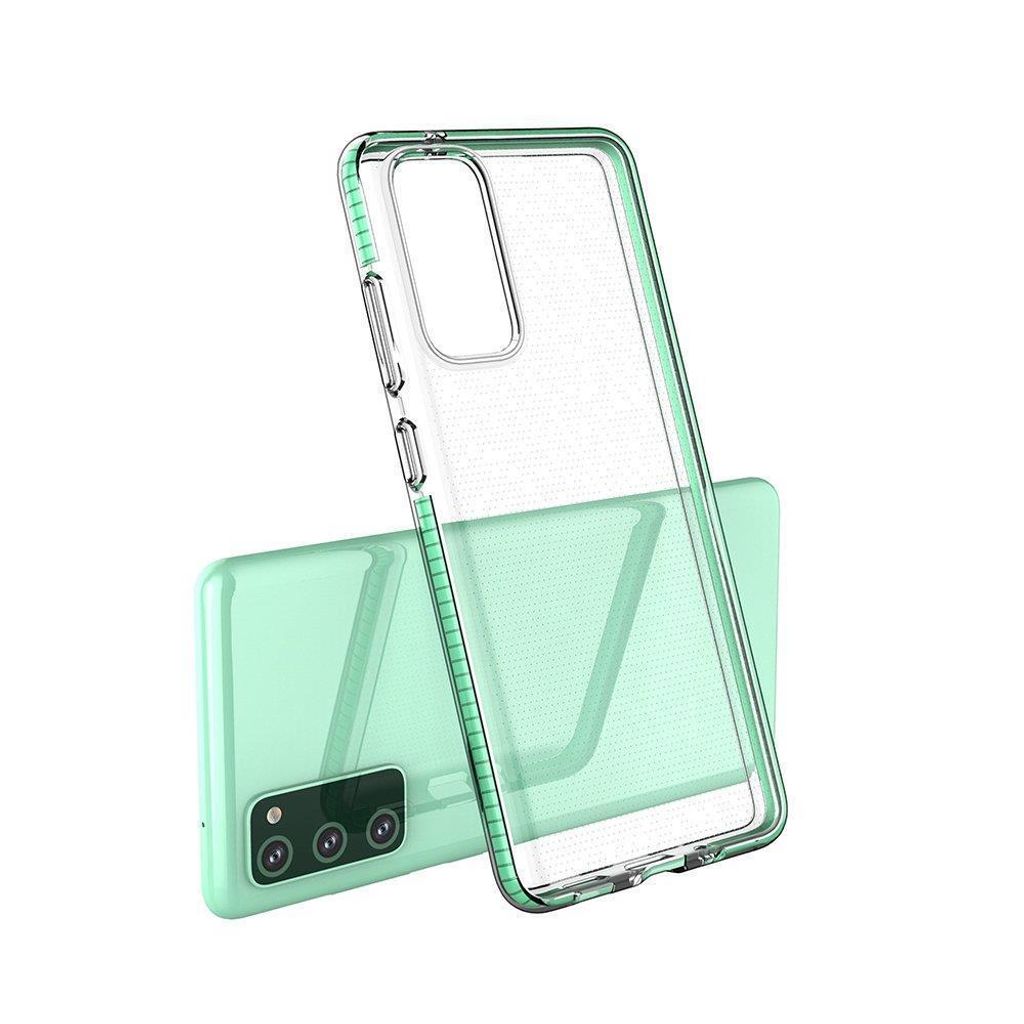 Spring Case Gel Case mit farbigem Rahmen fr Xiaomi Mi 10T Pro / Mi 10T Schwarz