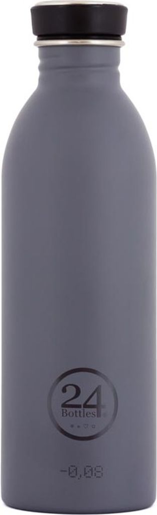 24Bottles Urban Bottle, 500 ml, Tägliche Nutzung, Grau, Edelstahl, Schraubdeckel, Drehen