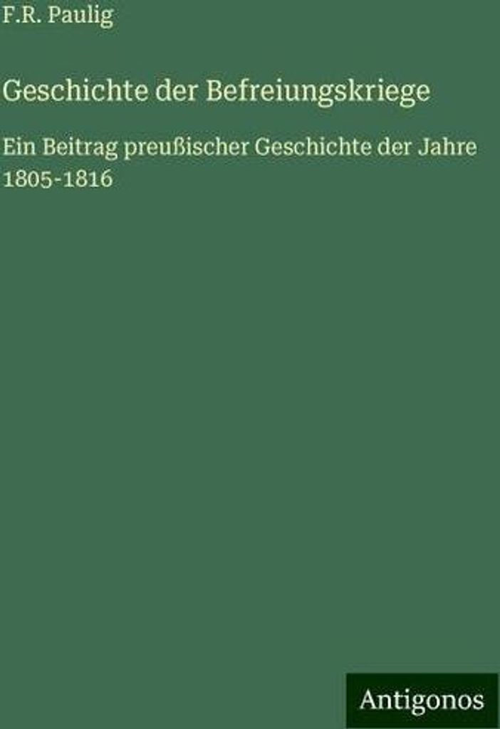 Geschichte der Befreiungskriege