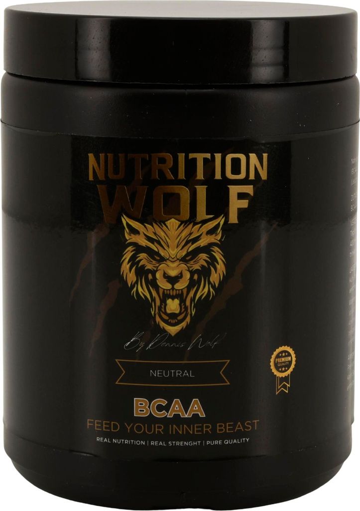 Nutrition Wolf BCAA Pulver 2:1:1 300 g – Muskelaufbau, Energie & Regeneration - Neutral