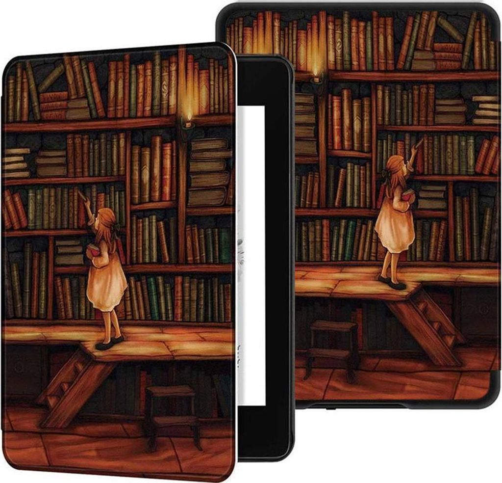 Smart Case für Kindle Paperwhite 4 (Bibliotheksmädchen)