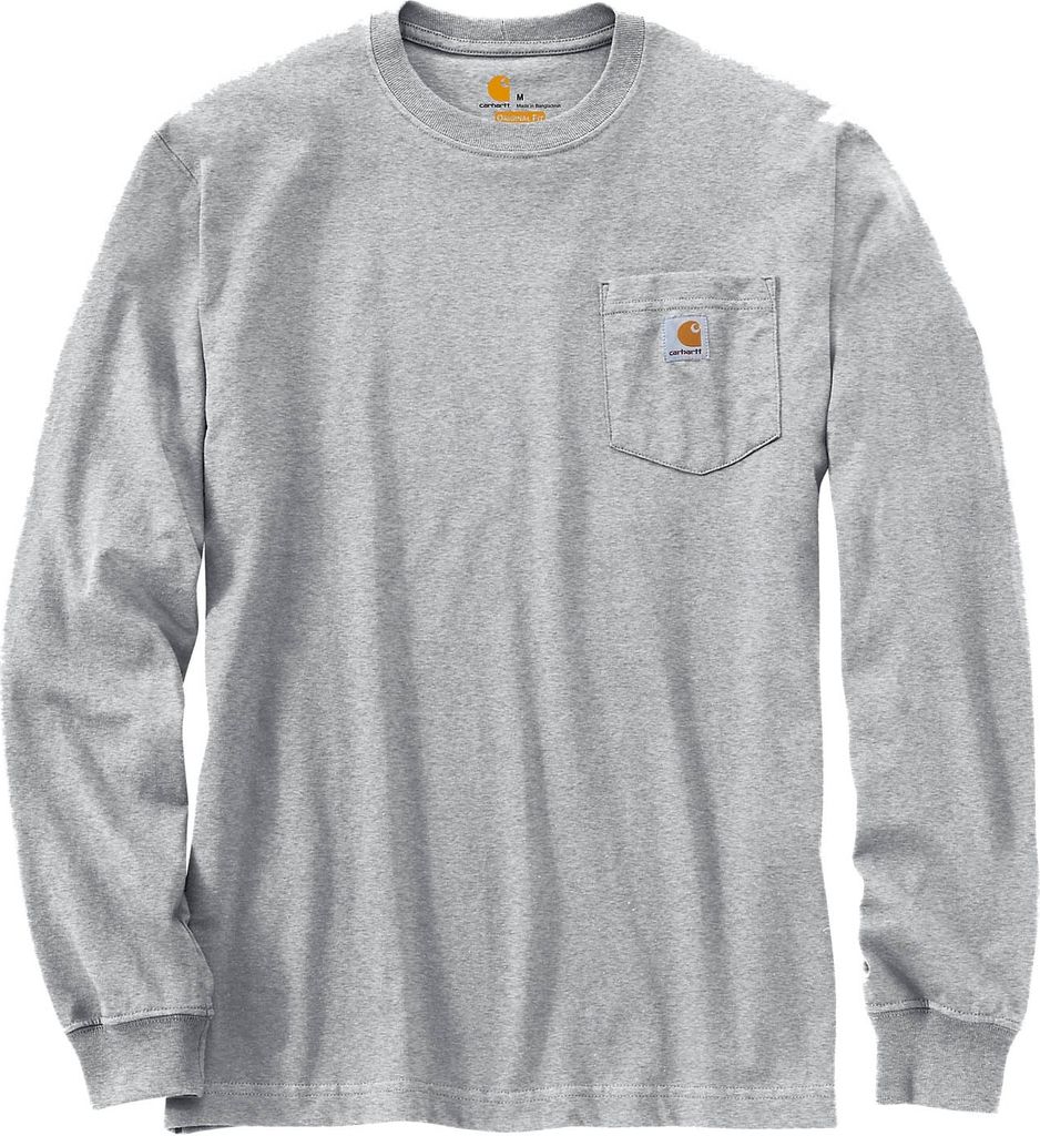 Carhartt Workwear Pocket Langarmshirt (Light Grey,L)