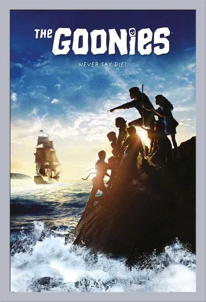 Quadro Completo I Goonies 61x91,5 con Cornice Shinsuke MDF e Acrilico