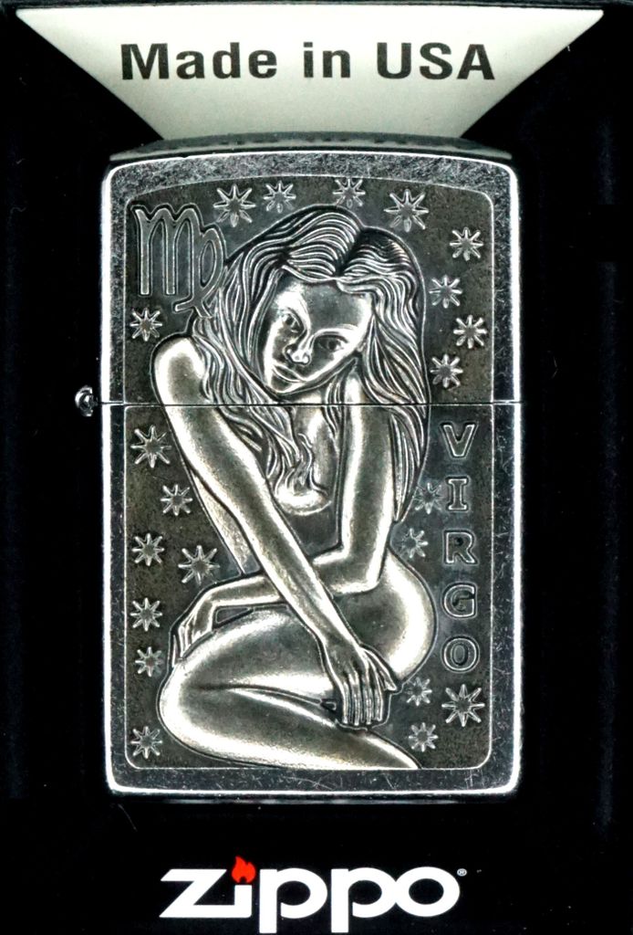 Zapa?ova? Zippo Virgo znamenie zverokruhu Panna chrómová Obrázok produktu 